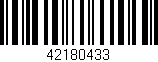 Código de barras (EAN, GTIN, SKU, ISBN): '42180433'