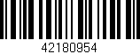 Código de barras (EAN, GTIN, SKU, ISBN): '42180954'