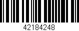 Código de barras (EAN, GTIN, SKU, ISBN): '42184248'