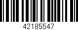 Código de barras (EAN, GTIN, SKU, ISBN): '42185547'