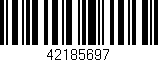 Código de barras (EAN, GTIN, SKU, ISBN): '42185697'