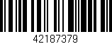 Código de barras (EAN, GTIN, SKU, ISBN): '42187379'