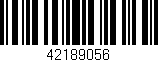 Código de barras (EAN, GTIN, SKU, ISBN): '42189056'