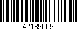 Código de barras (EAN, GTIN, SKU, ISBN): '42189069'