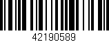 Código de barras (EAN, GTIN, SKU, ISBN): '42190589'