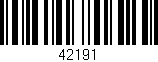 Código de barras (EAN, GTIN, SKU, ISBN): '42191'