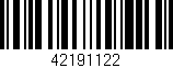 Código de barras (EAN, GTIN, SKU, ISBN): '42191122'