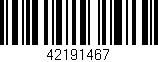 Código de barras (EAN, GTIN, SKU, ISBN): '42191467'