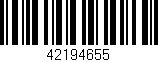 Código de barras (EAN, GTIN, SKU, ISBN): '42194655'