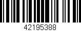 Código de barras (EAN, GTIN, SKU, ISBN): '42195388'