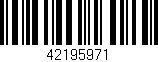 Código de barras (EAN, GTIN, SKU, ISBN): '42195971'