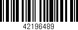 Código de barras (EAN, GTIN, SKU, ISBN): '42196489'