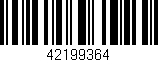 Código de barras (EAN, GTIN, SKU, ISBN): '42199364'