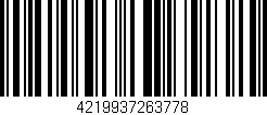 Código de barras (EAN, GTIN, SKU, ISBN): '4219937263778'