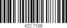 Código de barras (EAN, GTIN, SKU, ISBN): '422.7109'