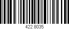 Código de barras (EAN, GTIN, SKU, ISBN): '422.8035'
