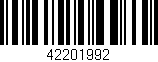 Código de barras (EAN, GTIN, SKU, ISBN): '42201992'