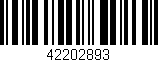 Código de barras (EAN, GTIN, SKU, ISBN): '42202893'