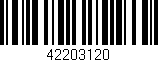 Código de barras (EAN, GTIN, SKU, ISBN): '42203120'