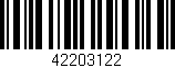 Código de barras (EAN, GTIN, SKU, ISBN): '42203122'