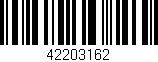 Código de barras (EAN, GTIN, SKU, ISBN): '42203162'