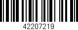 Código de barras (EAN, GTIN, SKU, ISBN): '42207219'