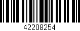 Código de barras (EAN, GTIN, SKU, ISBN): '42208254'