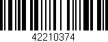 Código de barras (EAN, GTIN, SKU, ISBN): '42210374'