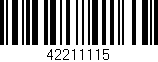 Código de barras (EAN, GTIN, SKU, ISBN): '42211115'
