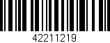 Código de barras (EAN, GTIN, SKU, ISBN): '42211219'