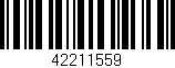 Código de barras (EAN, GTIN, SKU, ISBN): '42211559'