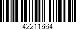 Código de barras (EAN, GTIN, SKU, ISBN): '42211664'