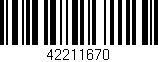 Código de barras (EAN, GTIN, SKU, ISBN): '42211670'