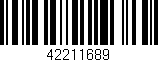 Código de barras (EAN, GTIN, SKU, ISBN): '42211689'