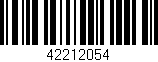 Código de barras (EAN, GTIN, SKU, ISBN): '42212054'