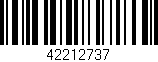 Código de barras (EAN, GTIN, SKU, ISBN): '42212737'