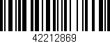 Código de barras (EAN, GTIN, SKU, ISBN): '42212869'