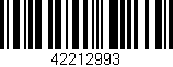 Código de barras (EAN, GTIN, SKU, ISBN): '42212993'
