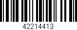 Código de barras (EAN, GTIN, SKU, ISBN): '42214413'