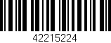 Código de barras (EAN, GTIN, SKU, ISBN): '42215224'
