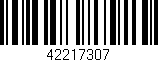 Código de barras (EAN, GTIN, SKU, ISBN): '42217307'