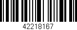 Código de barras (EAN, GTIN, SKU, ISBN): '42218167'