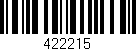 Código de barras (EAN, GTIN, SKU, ISBN): '422215'