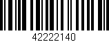 Código de barras (EAN, GTIN, SKU, ISBN): '42222140'