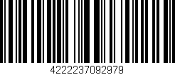 Código de barras (EAN, GTIN, SKU, ISBN): '4222237092979'