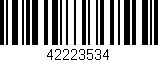 Código de barras (EAN, GTIN, SKU, ISBN): '42223534'