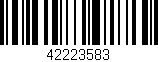 Código de barras (EAN, GTIN, SKU, ISBN): '42223583'