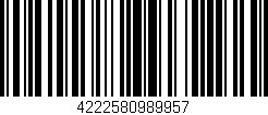 Código de barras (EAN, GTIN, SKU, ISBN): '4222580989957'