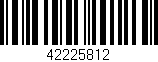 Código de barras (EAN, GTIN, SKU, ISBN): '42225812'