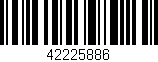 Código de barras (EAN, GTIN, SKU, ISBN): '42225886'